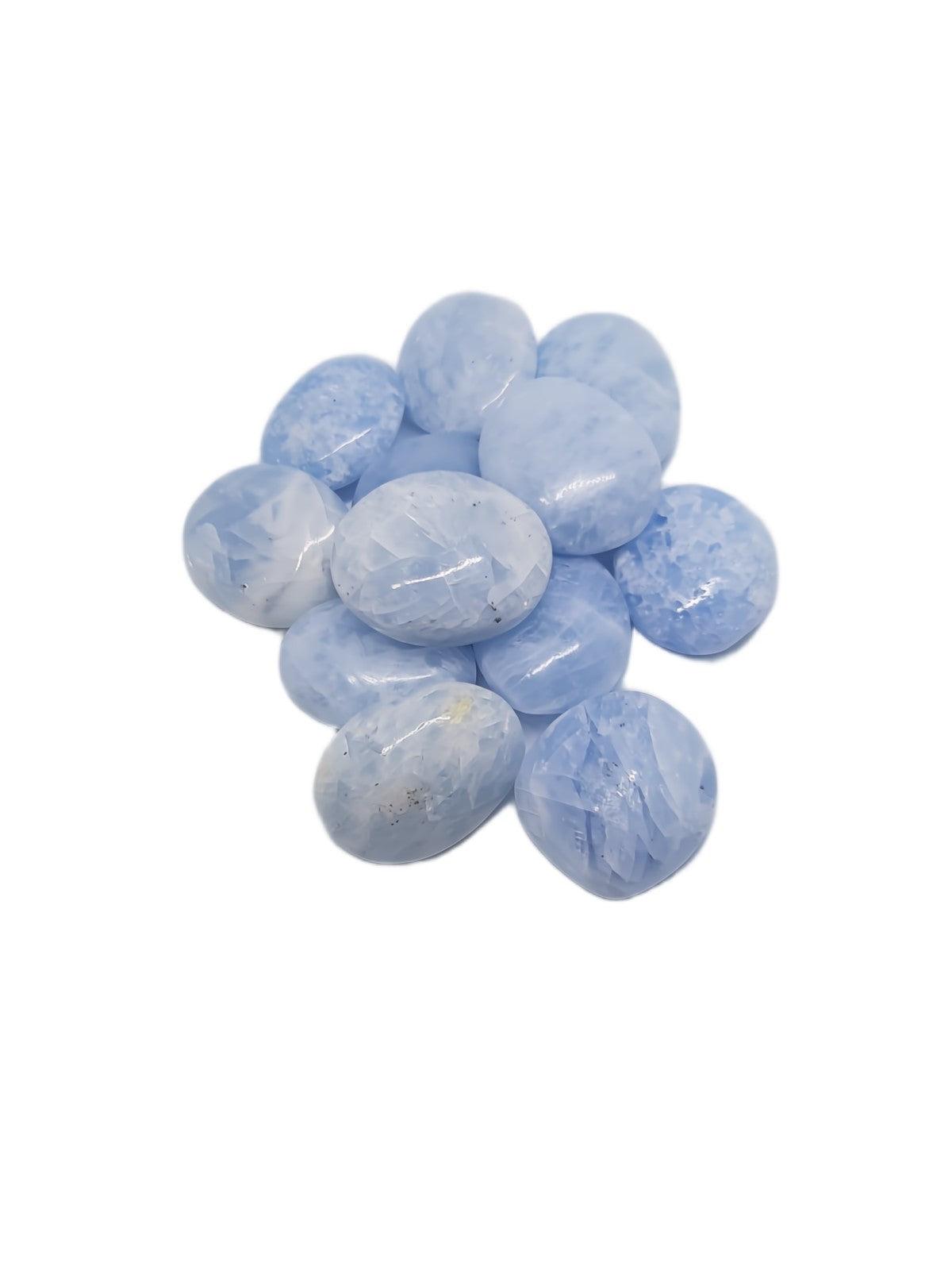 Blauwe calciet - Trommelsteen